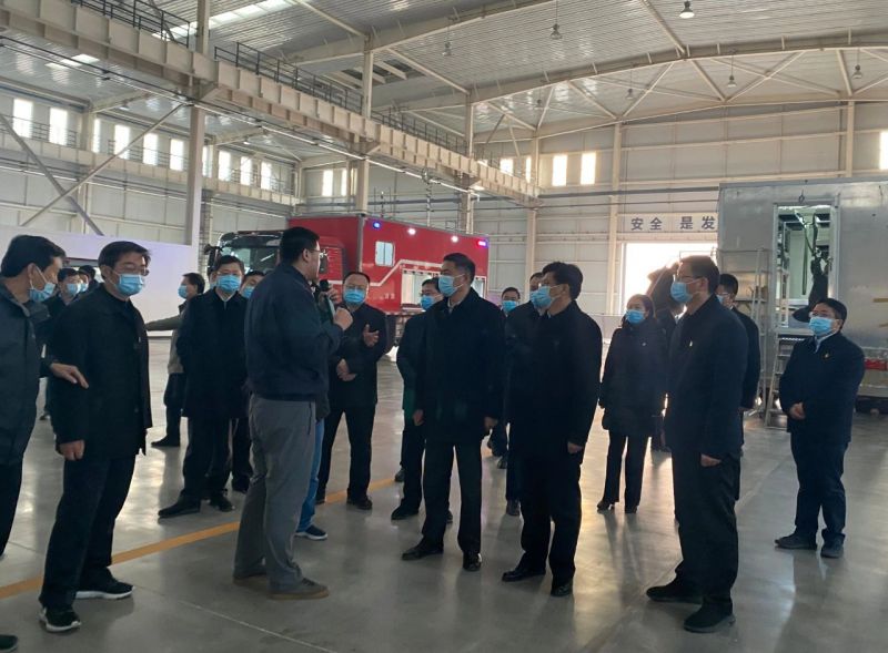 安陽市委書記李公樂市長袁家健帶領市重點項目觀摩團走進獵鷹安陽制造中心